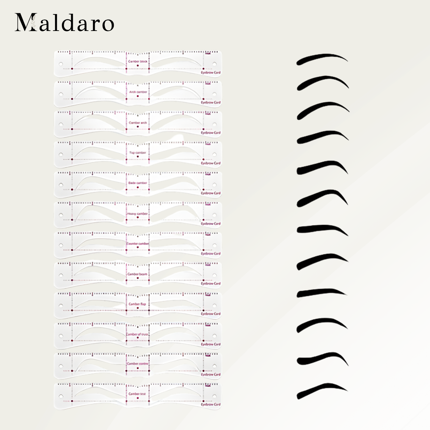 GlamBrow Eyebrow Stencil Set
