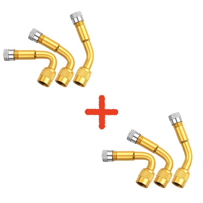 Flexible Tire Valve Extension 3-Angle Set