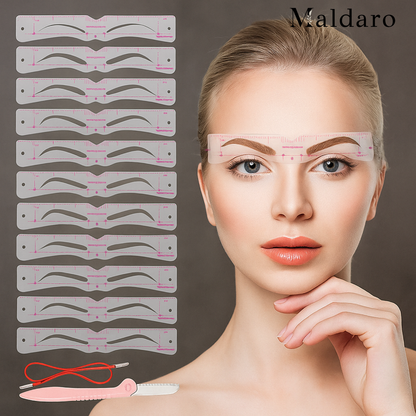 GlamBrow Eyebrow Stencil Set