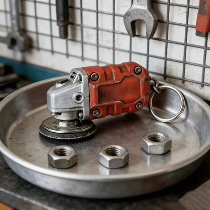 EdgeCraft™ Mini Grinder Keychain — compact, decorative, and always ready to use