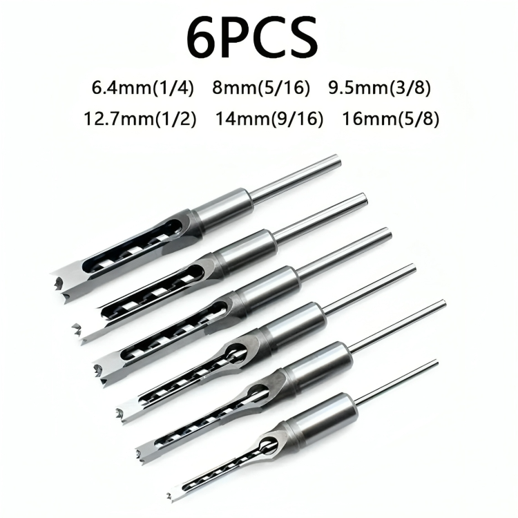 Wood Drill Bit Set for Square Holes