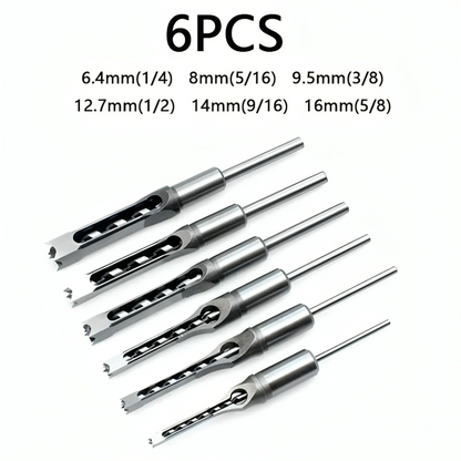 Wood Drill Bit Set for Square Holes