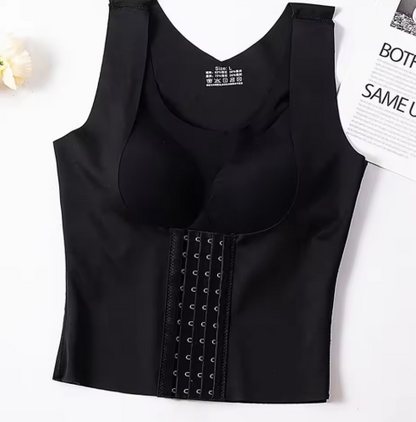 WaistSculpt Push-up Bra with Support Design