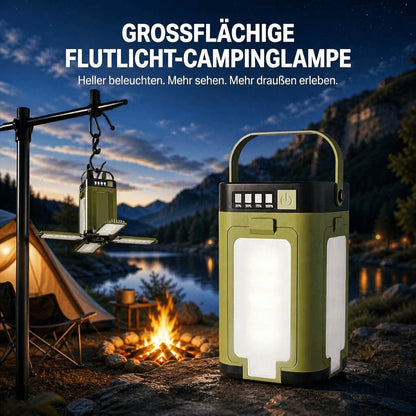 Foldable Solar Camping Lamp with Power Bank