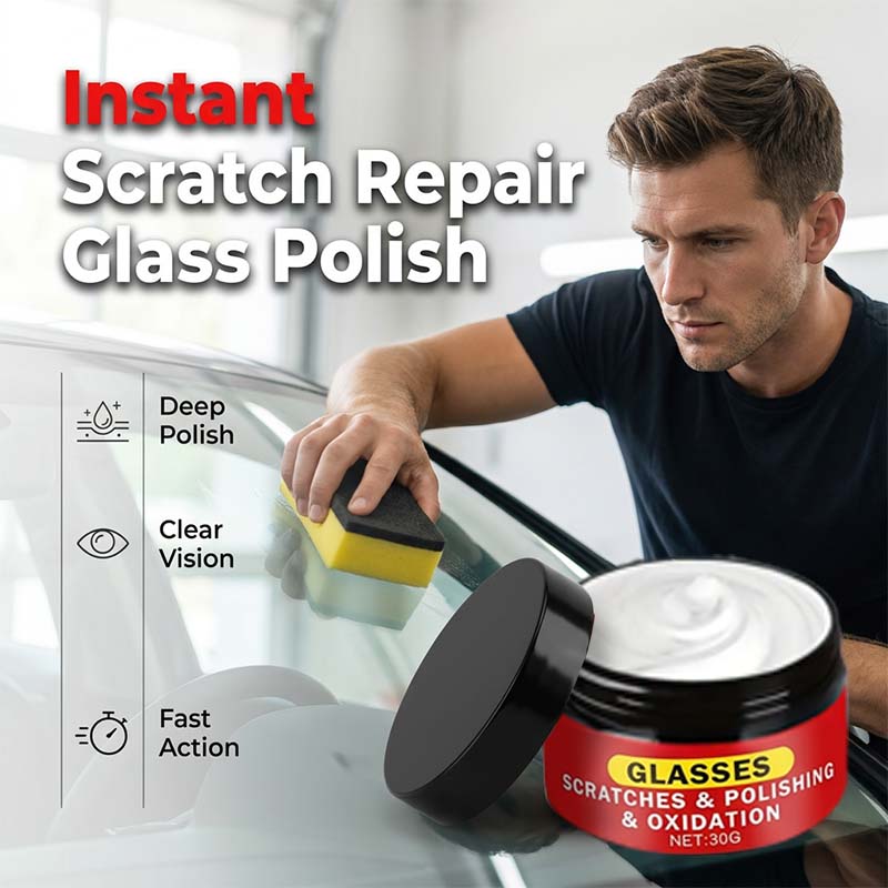 Glass polish for windshields