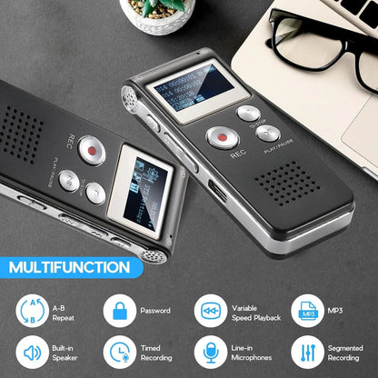 Digital voice recorder with voice activation
