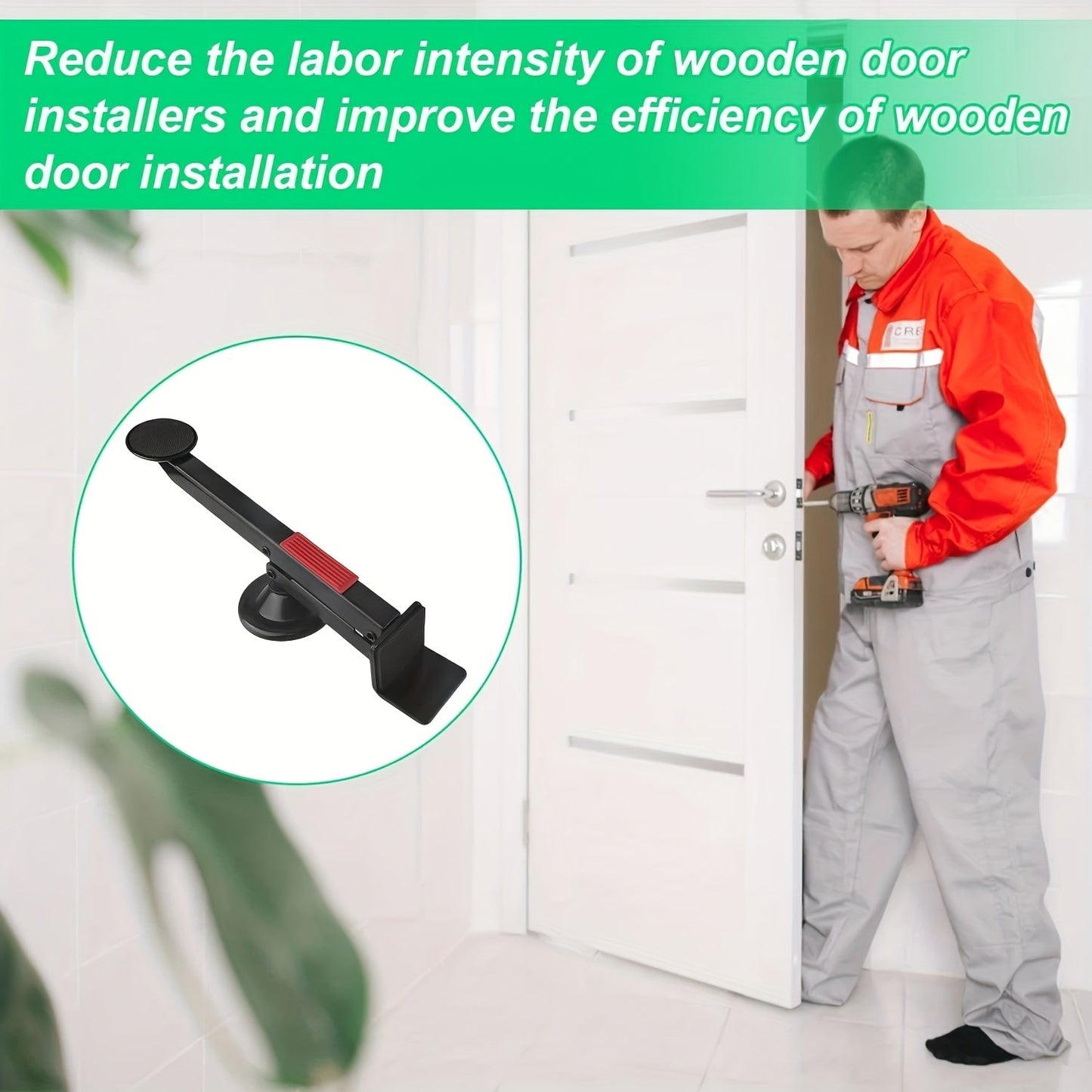 Door opener with foot pedal 360° rotatable