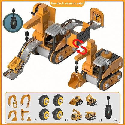 Excavator Learning Toy – Construction Vehicle Kit for Children