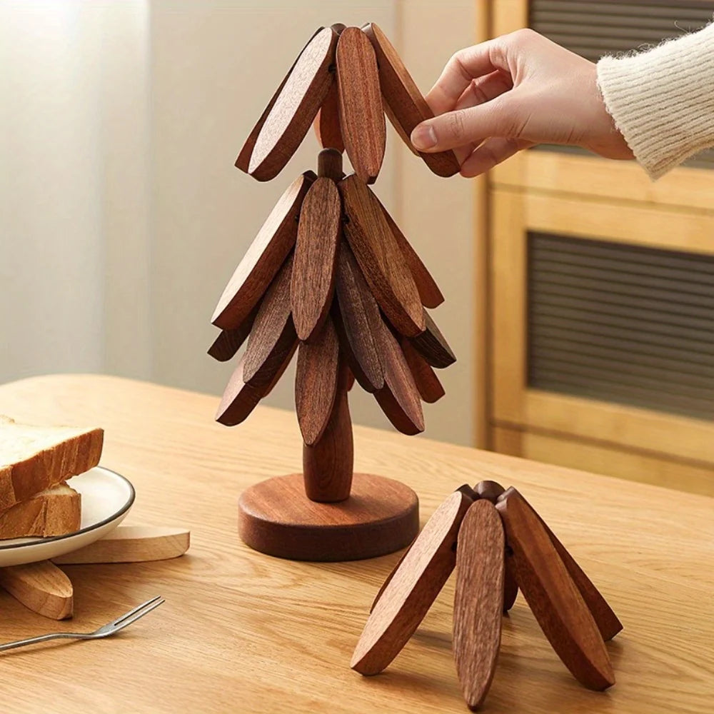 Bamboo Coaster Set, 4-Piece