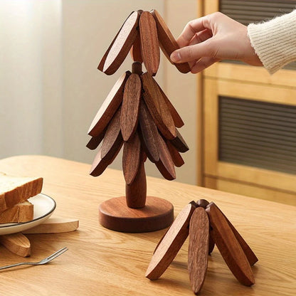 Bamboo Coaster Set, 4-Piece