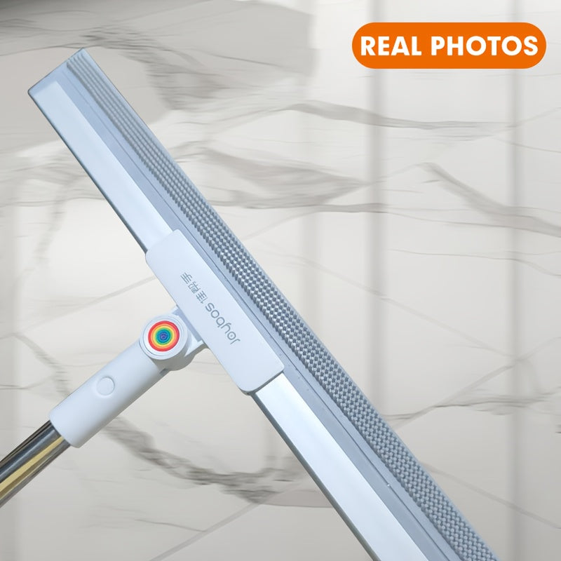 Floor mop with rubber lip & TPE bristles