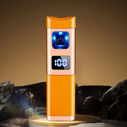 Lighter with LED Display and Triple Jet Flame