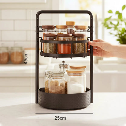 Rotatable Kitchen Shelf with 360° Rotation