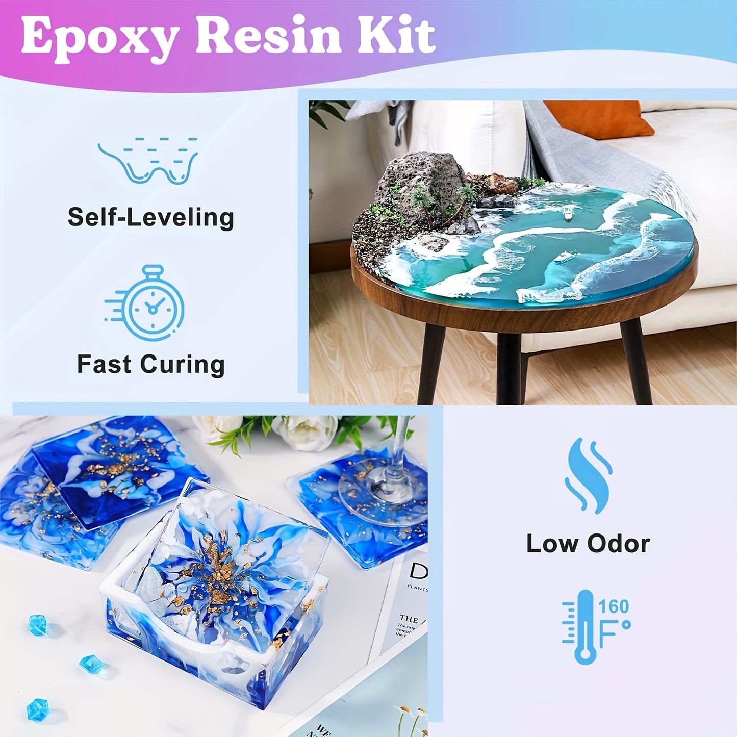 Epoxy Resin Set 1:1 | Crystal Clear Casting Resin for DIY