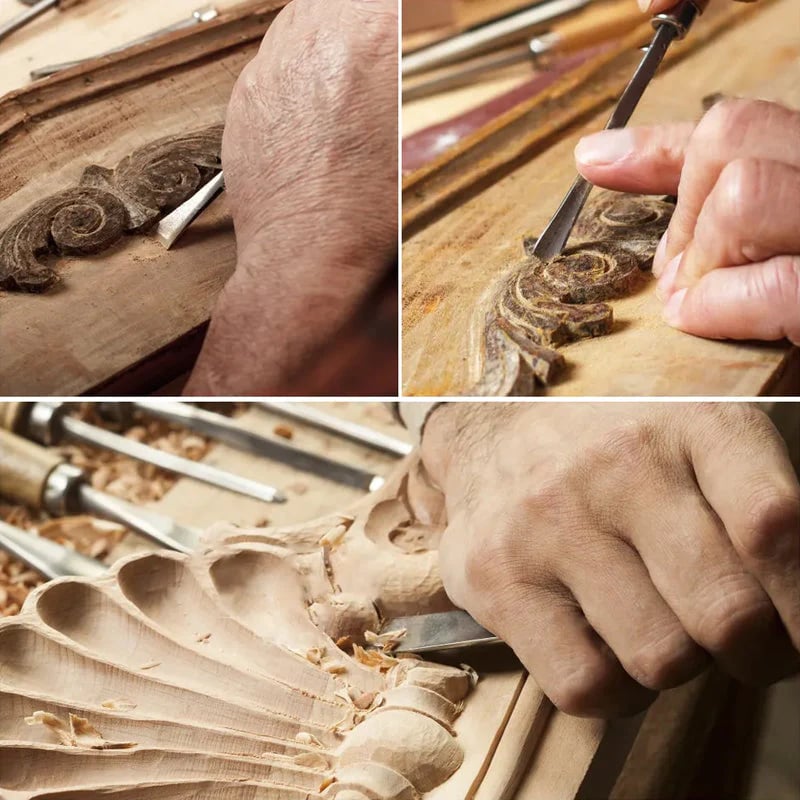 12-Piece Wood Carving Chisel Set 6-38mm