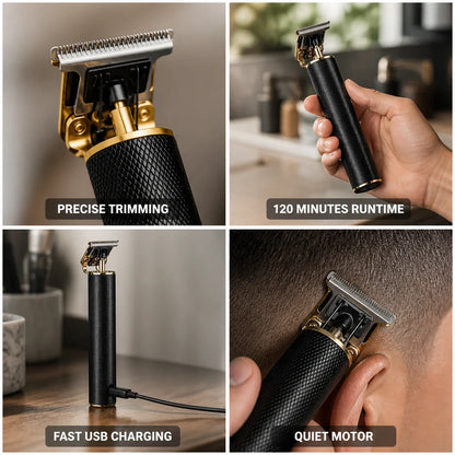 Carbon Steel T-Blade Cordless Hair and Beard Trimmer