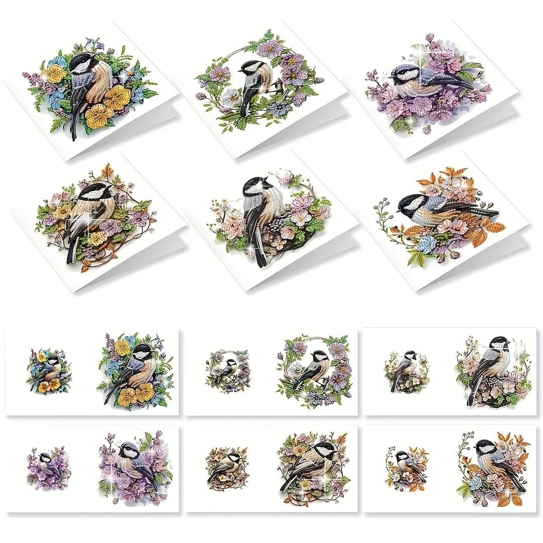 Diamond Painting Greeting Card Set 12 Pieces