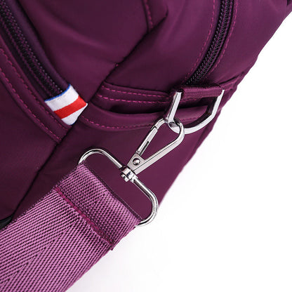 Nylon Crossbody Bag with Anti-Theft Protection