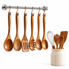 Teak Wood Kitchen Utensils Set 10-Piece